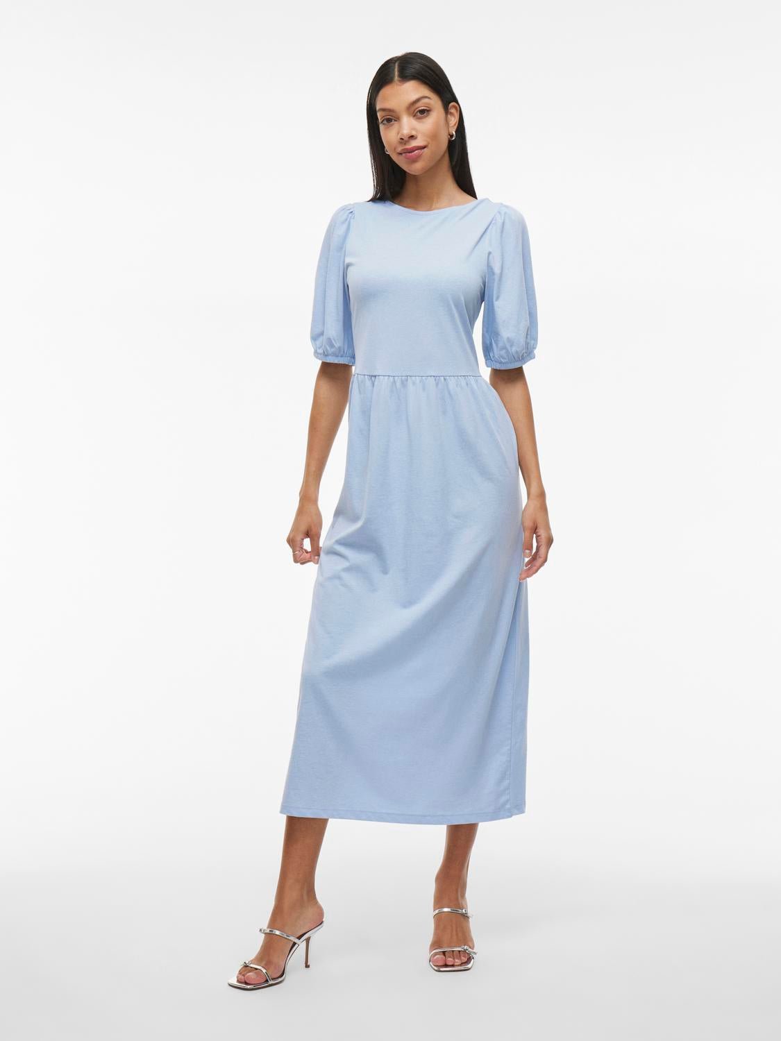 VISUMMERA Midi Dress - Kentucky Blue - VERO MODA & VILA Bergvik